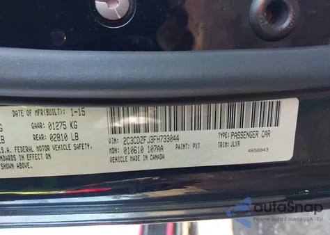 2015 Dodge Challenger R/T Scat Pack from USA, damaged, VIN 2C3CDZFJ3FH733044